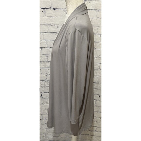 Susan Graver QVC Women’s Stretch Open Gray Long Sleeve Cardigan Size Large - Picture 3 of 7